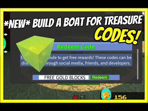 All New Build A Boat For Treasure Codes March 2020 Roblox Youtube - roblox build a boat for treasure codes 2019 march