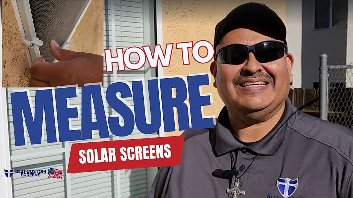 How to measure Solar Screens for Windows | Steve Tristan at Best Custom Screens Measuring Guide