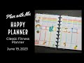 Plan with Me | Happy Planner Fitness | June 19, 2023 | Wellness