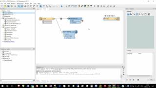 Getting Attributes  from the FeatureWriter transformer into a writer in FME Desktop