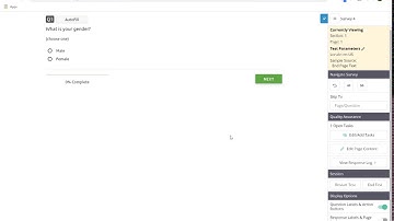 Session Options in the Dynata Survey Authoring (Cmix) Testing Tools