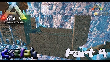 ARK: Survival Evolved - The Center Map - Giant Ice Castle - Part 4 (Speed Build)  [cszlak]