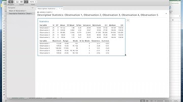 Basic Descriptive and Visual Statistics in Minitab