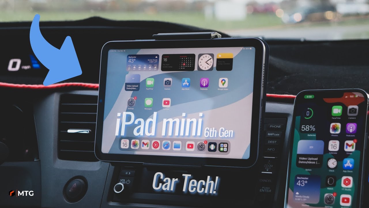 Aggregaat financieel de sneeuw Car Mount For iPad: My iPad Mini 6 Car Setup! - YouTube