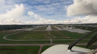 Landing in Madison Wisconsin | KMSN (MSN) | Dane County Regional Airport Truax Field #landingview
