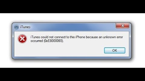 NEW VERSION Itunes error code 0xE8000065  FIX.