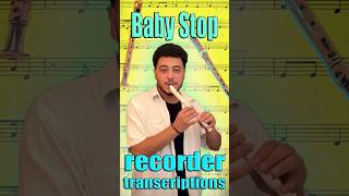 how to play the baby stop recorder transcription #dacc #recorder #transcription