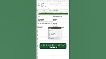 Delete Rows in Excel Faster with This Simple Keyboard Shortcut! #excel #shorts