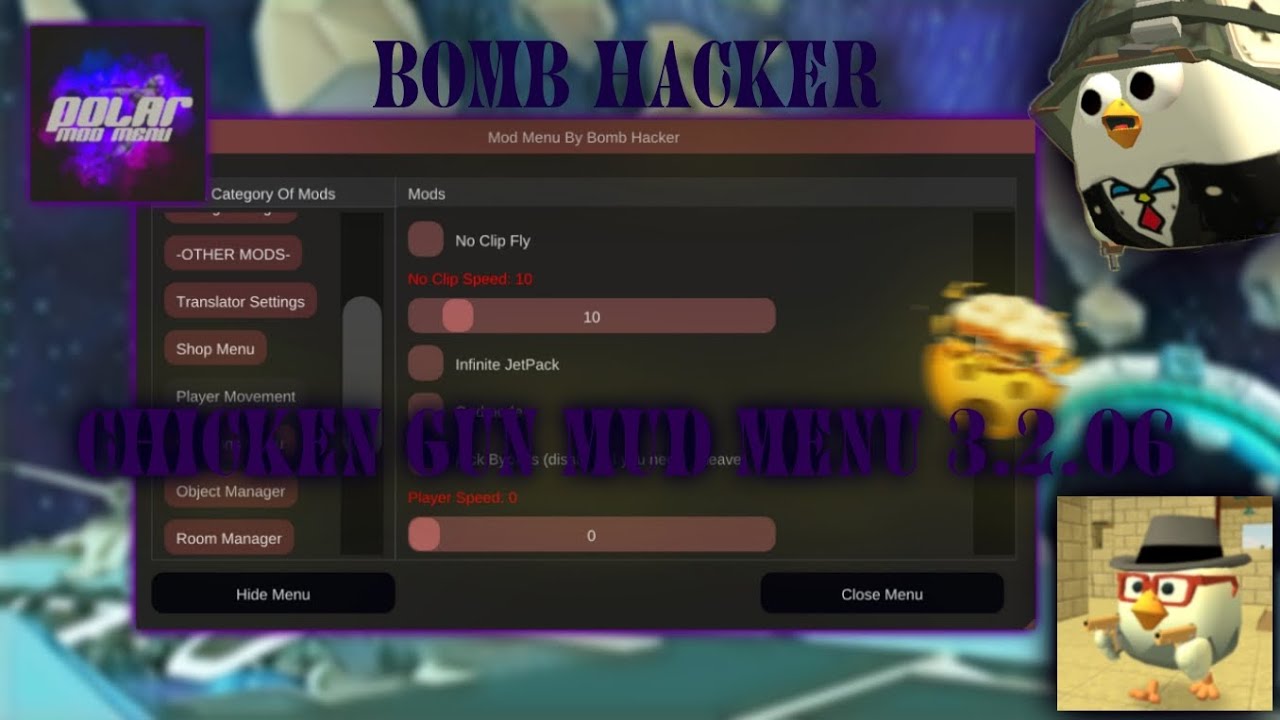 STANDKNIFE Mod menu Hack Bomb by Lady. Читы чикен ган 3.9 02 бомб хакер