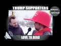 Trump supporters love to read