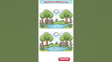 Can You Find All 5 Differences⁉️ Part2️⃣ #shorts #SpotTheDifference