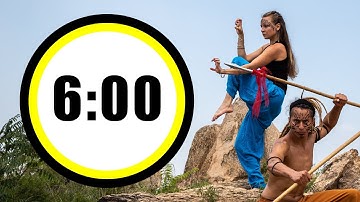 6 Minutes WORKOUT TIMER with MUSIC | 6 Min Countdown | 30 Sec Counter