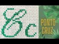 Letra C em Ponto Cruz: Maiúscula e Minúscula ✨