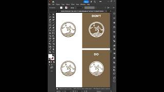 Adobe Illustrator 2025 - Tips for Invert Yin and Yang logo #ducthangds