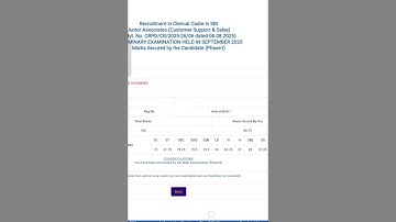 SBI JA Prelims Result 2025🧿📚📊✔️🙏#banking#sbiclerk#result#youtybeshorts