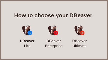 How to choose your DBeaver