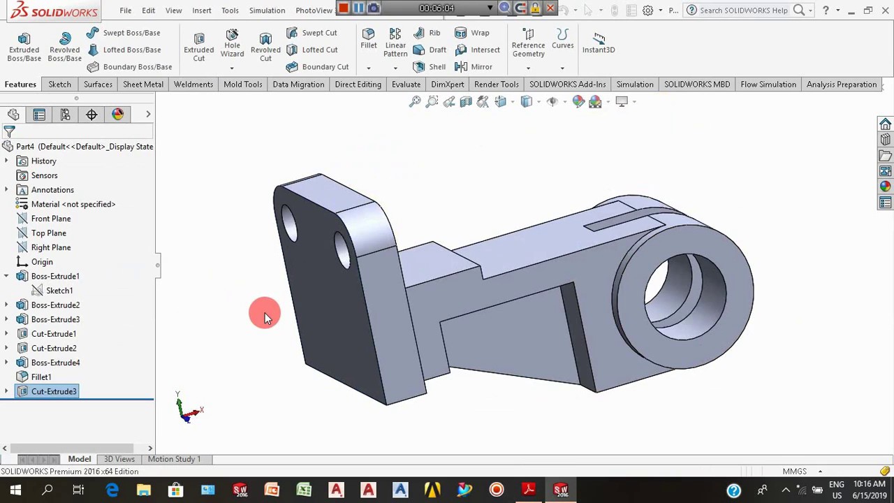 SOLIDWORKS TRAINING TUTORIAL 5 - YouTube