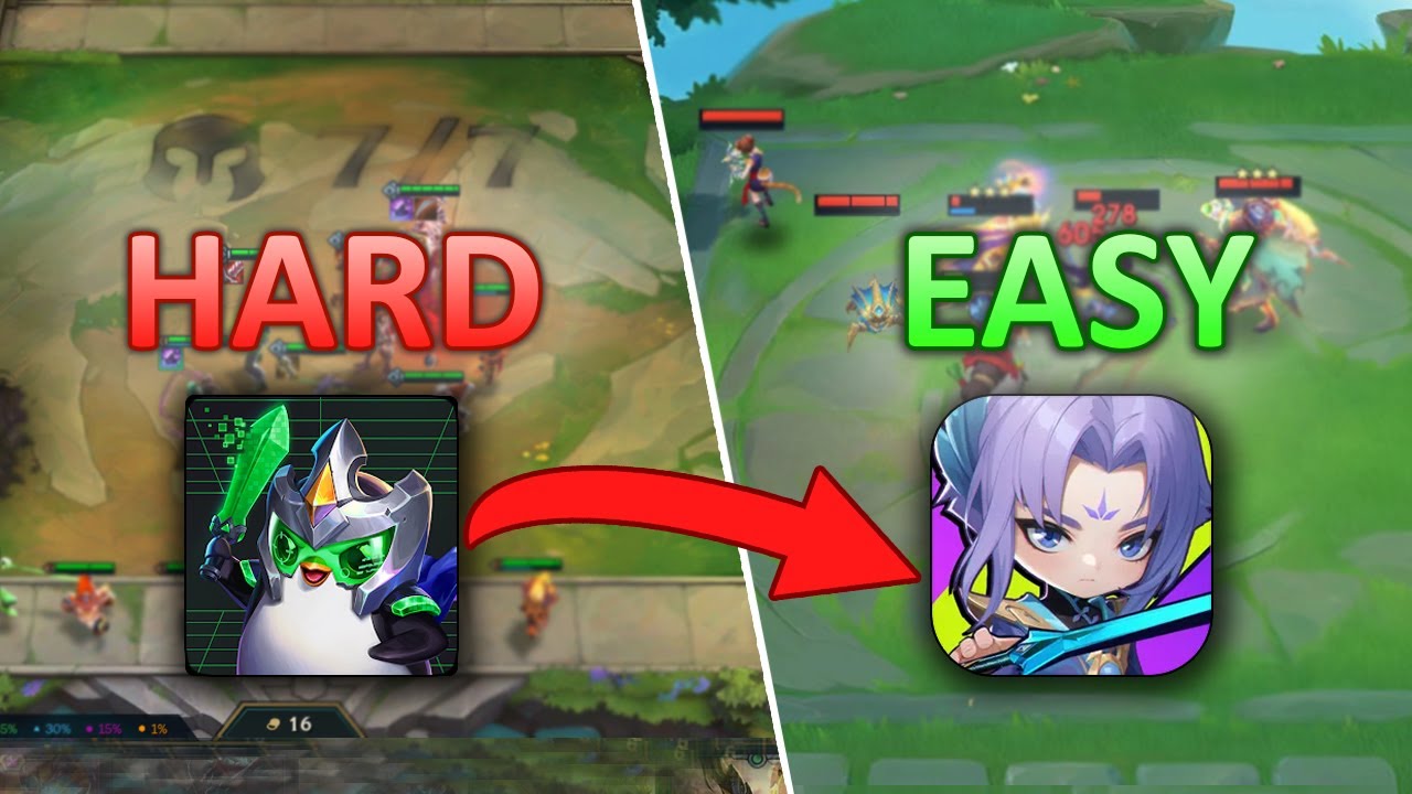 Teamfight Tactics on EASY MODE (Magic Chess) | TFT vs Magic Chess Comparison