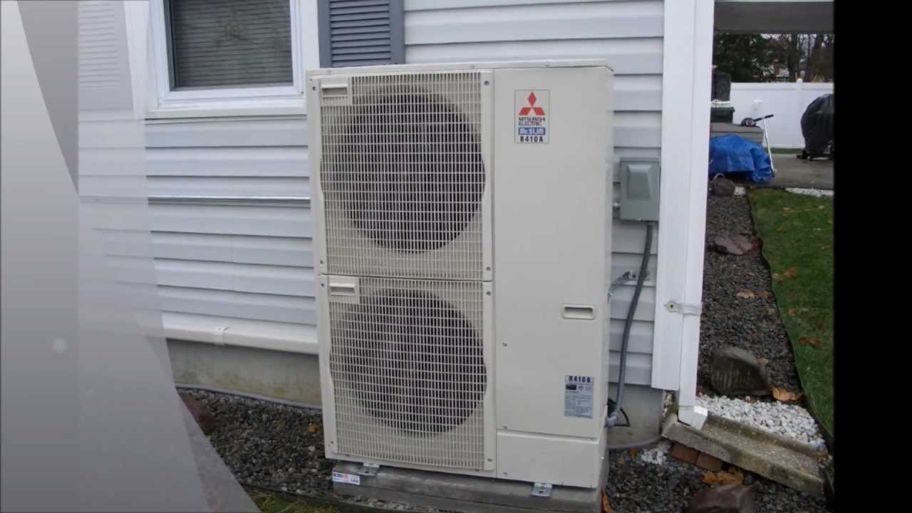 HVAC Mitsubishi "Mini split" Multi zone.wmv - YouTube