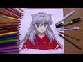 رسم شخصية انيوشا من انمي انيوشا