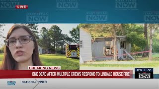 One dead after multiple crews respond to Lindale house fire