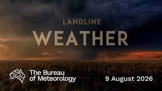 Weekly weather from the Bureau of Meteorology: Sunday 09 August 2026
