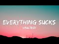 vaultboy - everything sucks (sped up) [lyrics] | everything sucks just kidding (tiktok song)