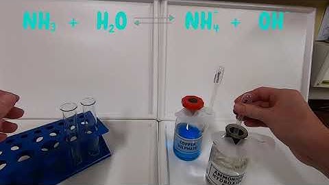 Ligand replacement in hexaaquacopper (ii) ions using ammonia solution