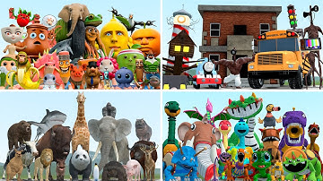 WHICH ANIMALS GAME FAMILY IS STRONGEST? ITALIAN BRAINROT vs DINO TOY vs ZOOCHOSIS in Garry