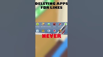 Deleting Apps For Likes #edit #shorts #viral