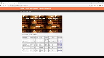 Digital Library Management System Test Phase Demo latest 2021