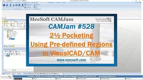 2 Axis Pocketing with pre defined Regions in VCC