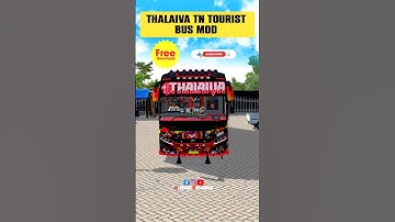 🎀🤩NEW THALAIVA TOURIST BUS MOD🔥😎#bussidreviews#shortsfeed #shorts#newmodbussid