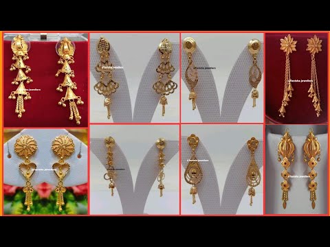 fancy real gold looking one gram earring jhala for all beautiful girls and  women