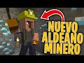 Nuevo ALDEANO MINERO en MINECRAFT! 💎 ¿Encontrara DIAMANTES? 😂