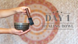 第一天 - 每日90分鐘頌缽音療 &amp; 放鬆身體 - (DAY 1 Meditation) Tibetan Healing Bowls Relax your body
