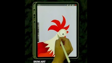 Chicken walk animation in procreate | iPad Pro(#shorts)