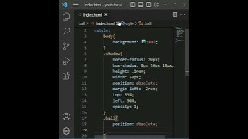 How to create a Bouncing ball with CSS animation #shorts #tech