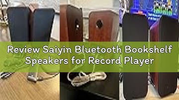 Review Saiyin Bluetooth Bookshelf Speakers for Record Player,Active Speakers with 3 Inch Woofer, Pow
