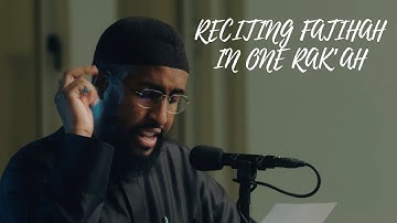 Reciting Surah Al Fatihah twice in one Rak