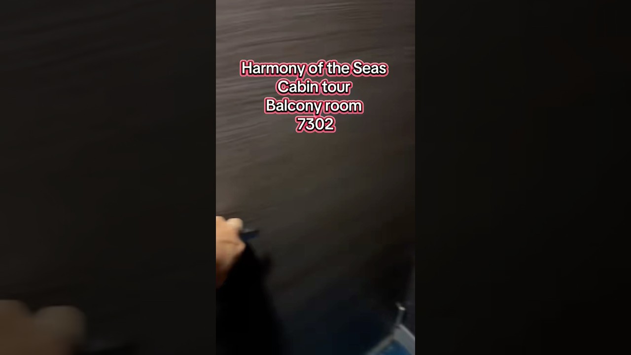 Balcony cabin tour Harmony of the Seas. #harmonyoftheseas #balconycabin