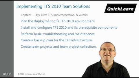 Implimenting TFS 2010 Team Solution course overview