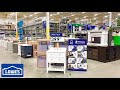 LOWE'S FIREPLACES CONSOLES BATHROOM VANITIES HOME FURNITURE SHOP WITH ME SHOPPING STORE WALK THROUGH