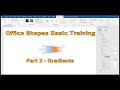Office Shapes Basic Training | Part 2 | Gradients #msoffice #art