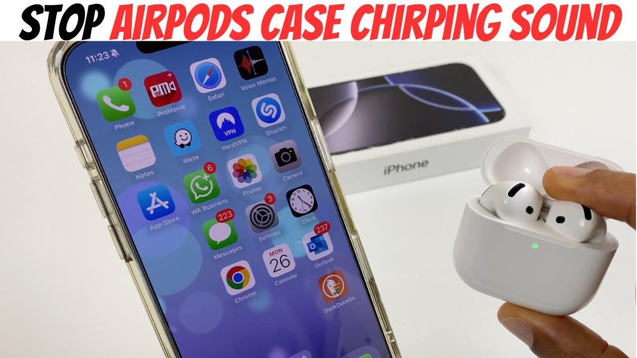 Easy Fix For AirPods Chirping Sounds! - YouTube