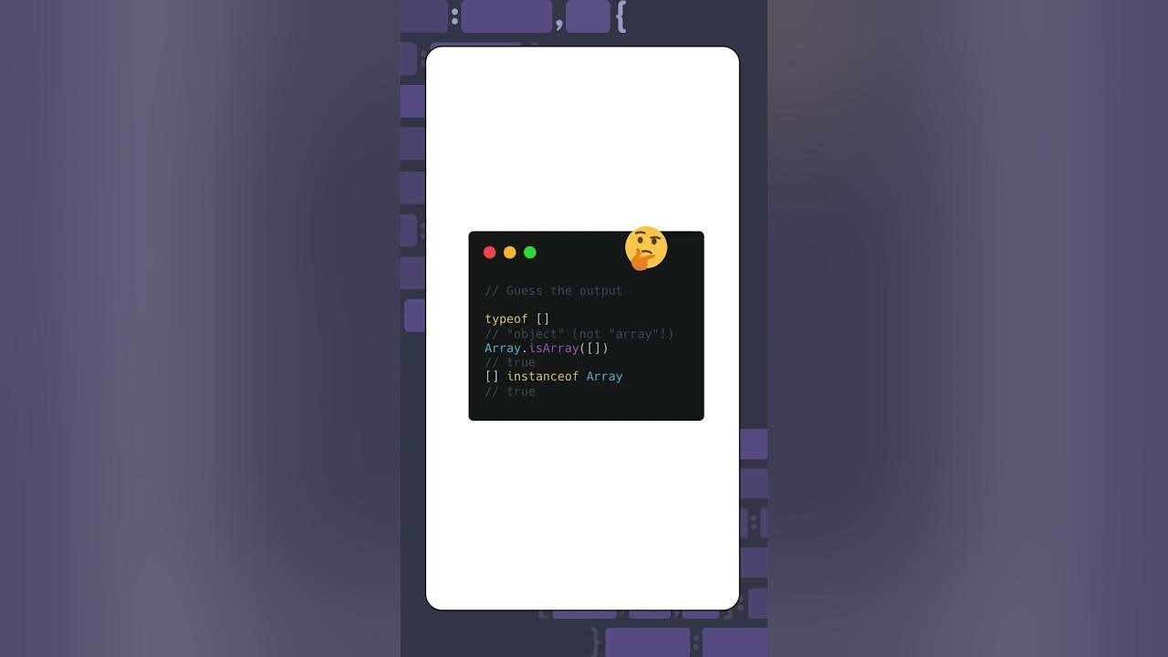 Array vs object gotcha in JavaScript - YouTube
