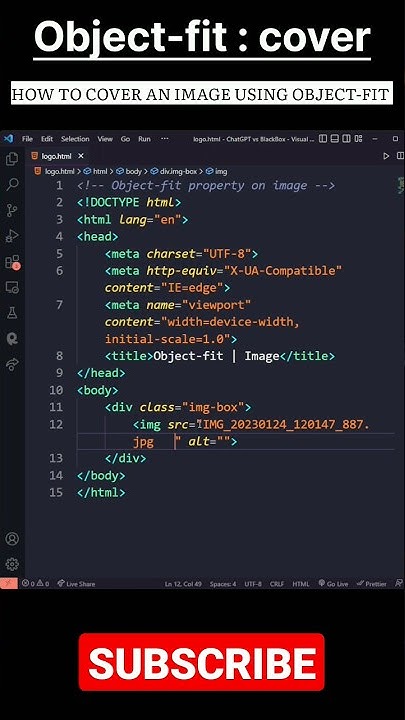 CSS : Object-fit property to cover an image #shorts #webdevelopment # ...