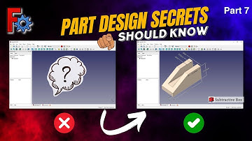 ✅Mastering FreeCAD Part Design: Creating Complex Shapes with Subtractive Cylinder Feature🚀