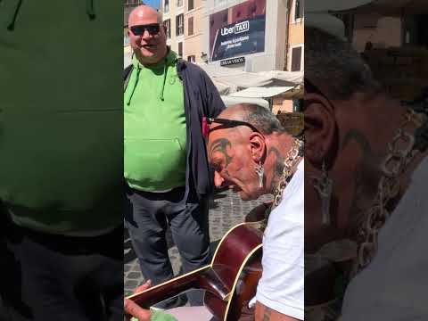 Er Pantera suono a Campo de Fiori con Bomba Anarchica Bodyguard