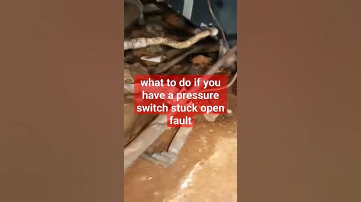 3 flash fault code Goodman furnace how to fix pressure switch stuck open fault #hvac #hvactraining